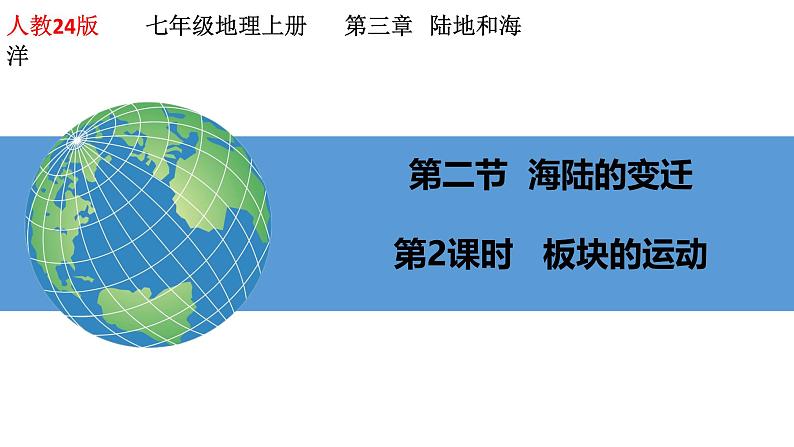 【人教新版】初中地理七上第三章 第三节 《海陆的变迁》教学课件（第2课时）01