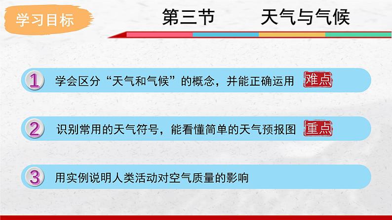 2024-2025学年中图版地理七年级上册4.3.1《天气与气候》课件第5页