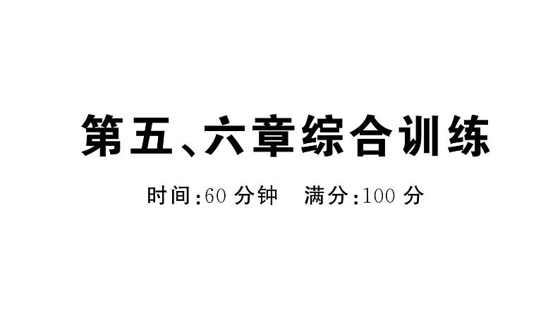 初中地理新人教版七年级上册第五、六章综合训练作业课件2024秋第1页