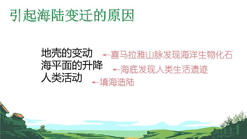 初中  地理  人教版（2024）  七年级上册(2024)  第三章 第三节 海陆的变迁 课件07