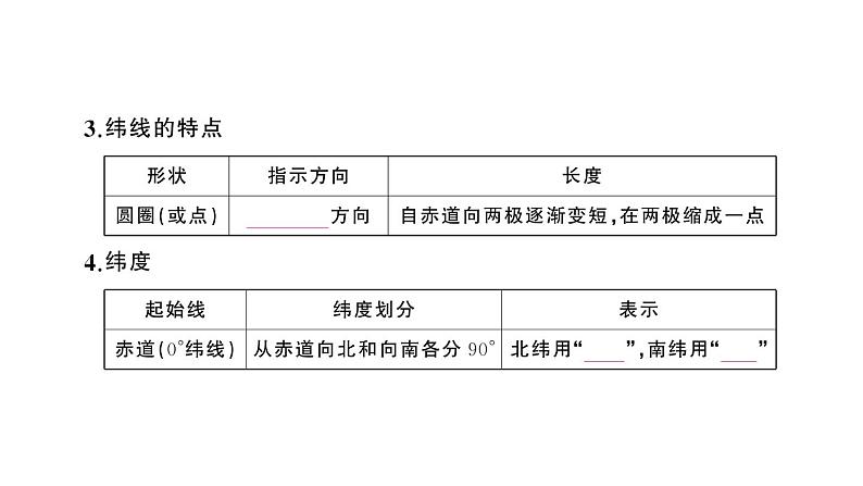 初中地理新人教版七年级上册第一章第二节第二课时 经线和经度 纬线和纬度 利用经纬网定位作业课件2024秋第6页