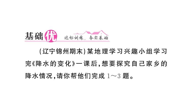 初中地理新人教版七年级上册第四章第三节 降水的变化与分布作业课件2024秋第6页