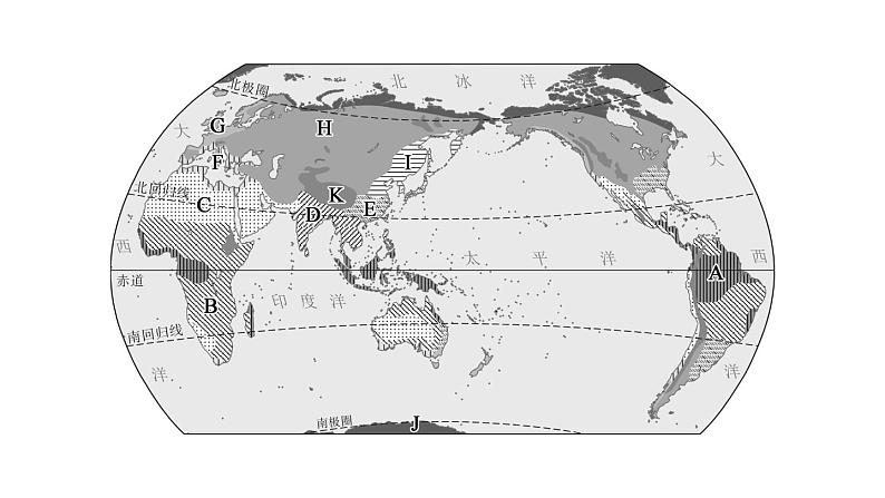 初中地理新人教版七年级上册第四章第四节第一课时 气候的地区差异 世界气候类型的分布作业课件2024秋第7页