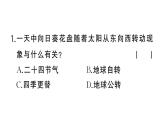 初中地理新湘教版七年级上册期末专项三 地球的运动作业课件2024秋