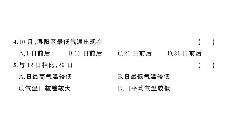 初中地理新湘教版七年级上册第五、六章综合训练课件2024秋第5页