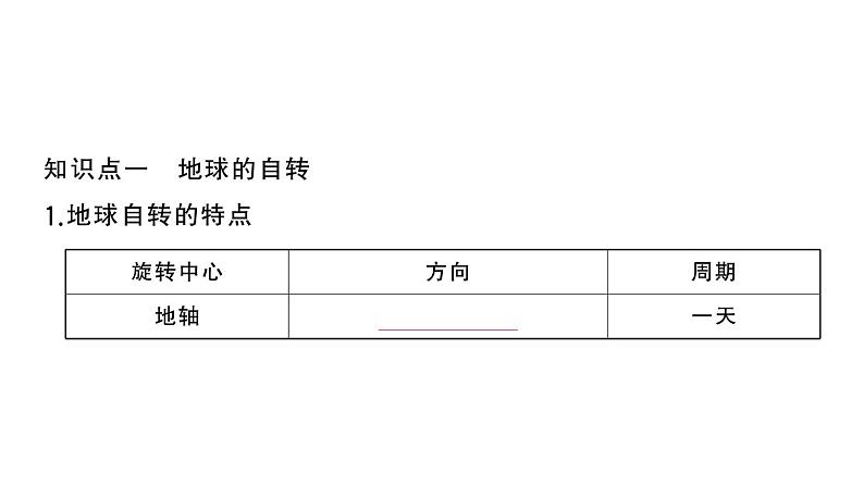 初中地理新湘教版七年级上册第二章第二节 地球的运动作业课件2024秋第3页