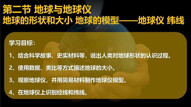 初中  地理  人教版（2024）  七年级上册(2024)  第一章 地球  第二节 地球与地球仪 课件第1页