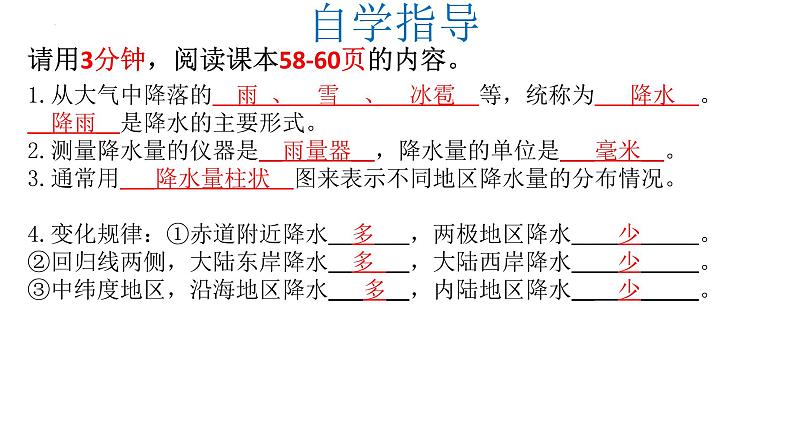 人教版地理七年级上册4.3《降水的变化与分布》（课件)第6页