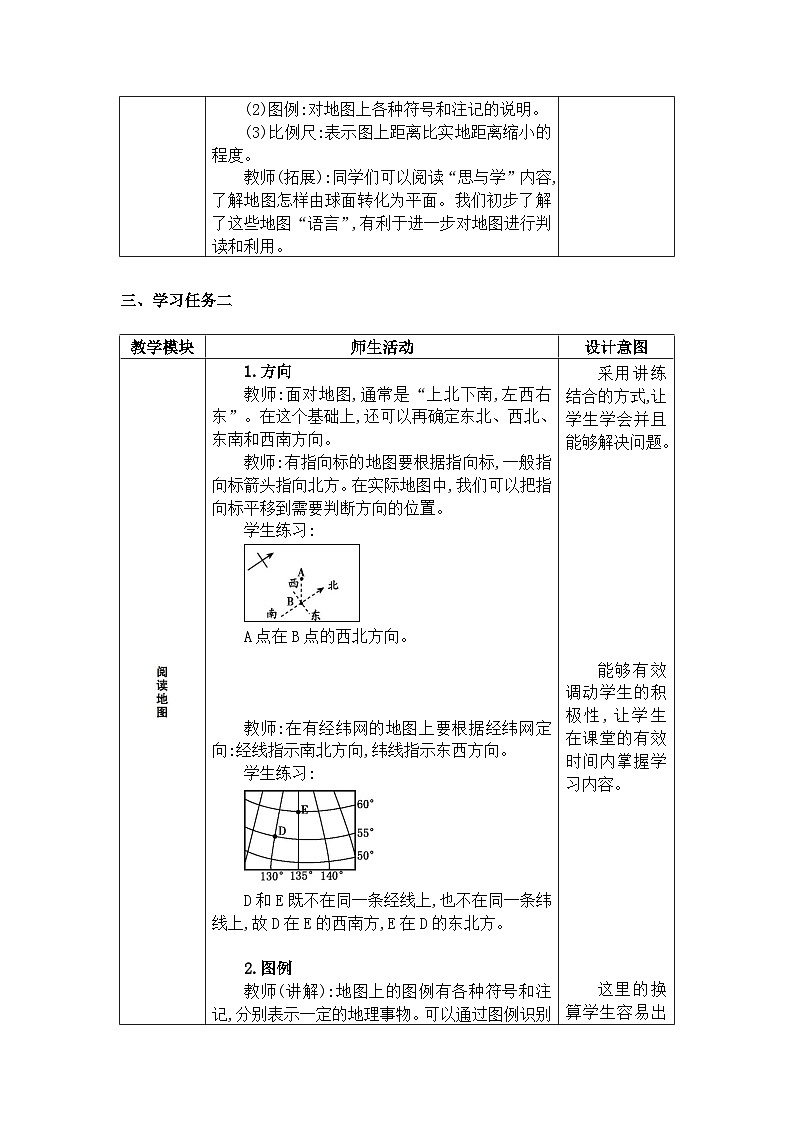 2024人教版地理七年级上册第二章地图 地图的阅读 教学设计第2页