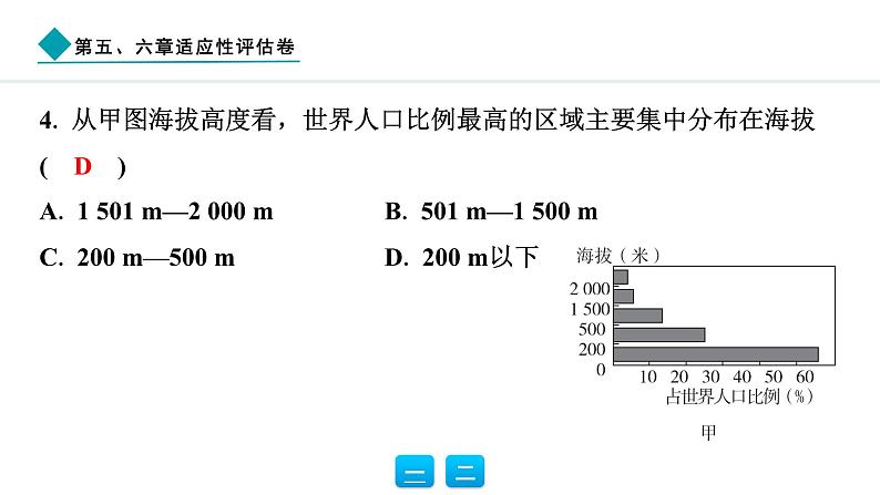 2024人教版地理七年级上册第五、六章适应性评估卷 习题课件ppt第8页