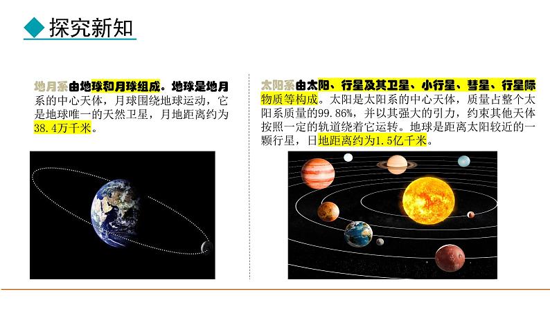 2024人教版地理七年级上册第一章地球1.1.1 地球在宇宙中 教学课件ppt第5页