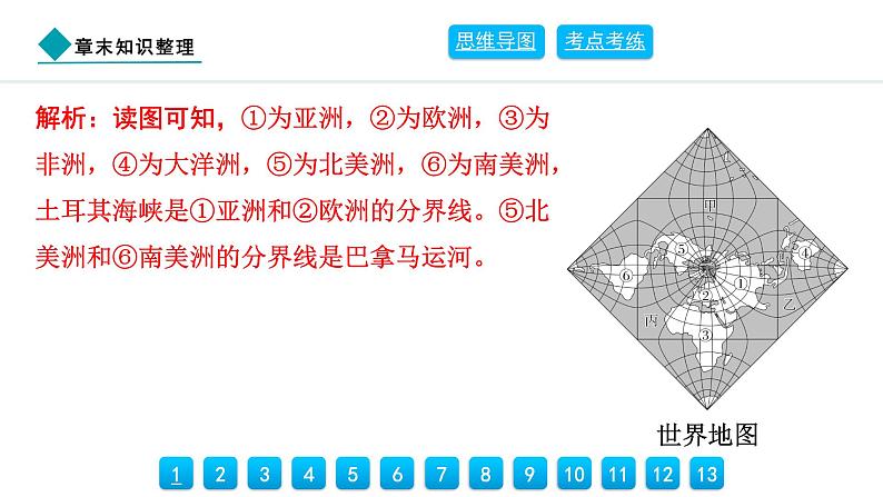 2024人教版地理七年级上册第三章陆地和海洋章末知识整理 习题课件ppt第7页