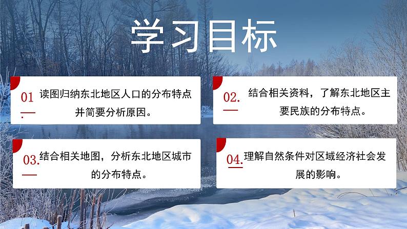 湘教版初中地理八年级下册6.2东北地区的人口和城市分布 课件第4页