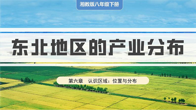 湘教版初中地理八年级下册6.3东北的产业的分布 课件01