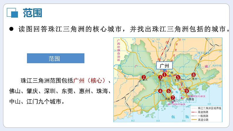 湘教版初中地理八年级下册7.3珠江三角洲 课件08