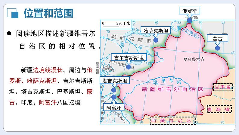 湘教版初中地理八年级下册8.3新疆维吾尔自治区的地理概况与区域开发（第1课时） 课件第8页