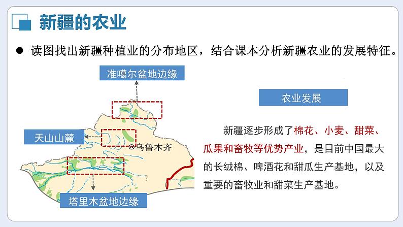 湘教版初中地理八年级下册8.3新疆维吾尔自治区的地理概况与区域开发（第2课时） 课件07