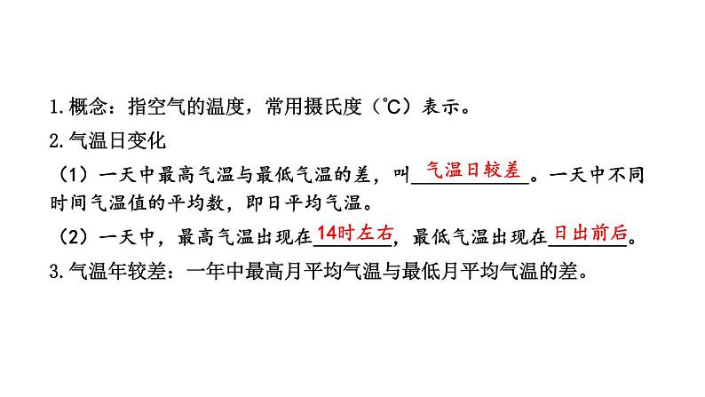 初中地理新湘教版七年级上册第五章 世界的气候综合复习课件2024秋第7页