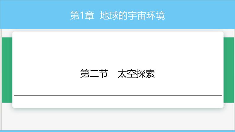 中图版2024七年级上册地理02 第1章 第二节太空探索 课件第1页