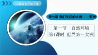 人教版(2024)七年级下册(2024)第一节 自然环境背景图课件ppt