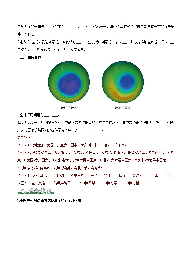 6.0 发展与合作（填图速记）（解析版）第2页