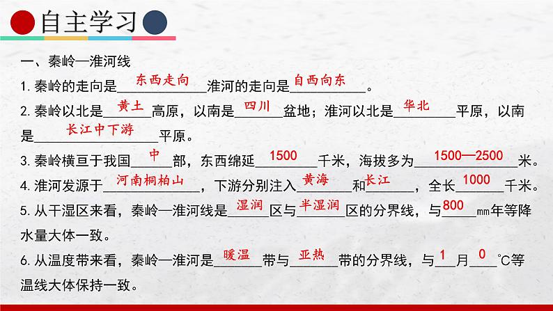 2024-2025学年中图版地理七年级上册4.5.1《重要的地理分界线及主要分区》（课件）第6页