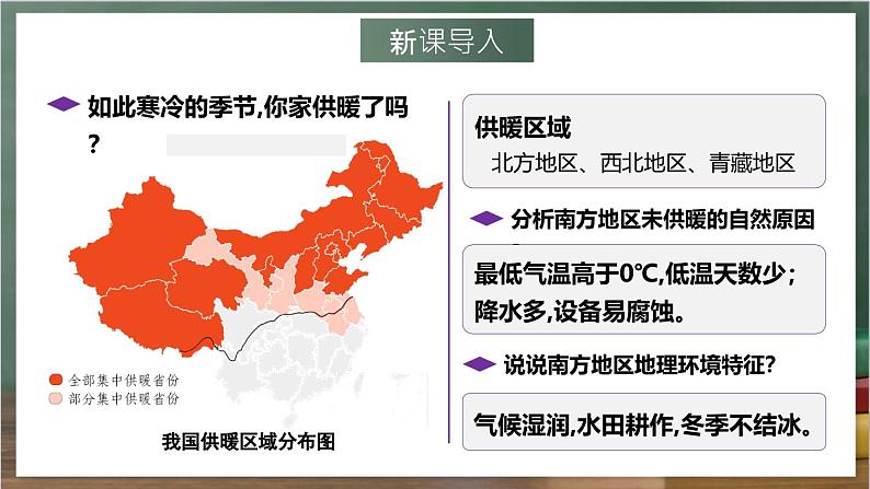 湘教版地理八年级下册5.2《北方地区与南方地区》（第2课时）课件第2页