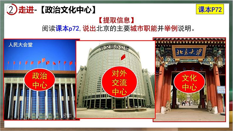 湘教版地理八年级下册8.1《北京市的城市特征与建设成就》课件第8页