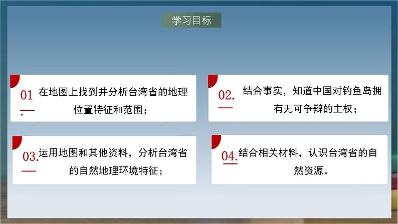 湘教版地理八年级下册8.2《台湾省的地理环境与经济发展》（第1课时）课件第3页