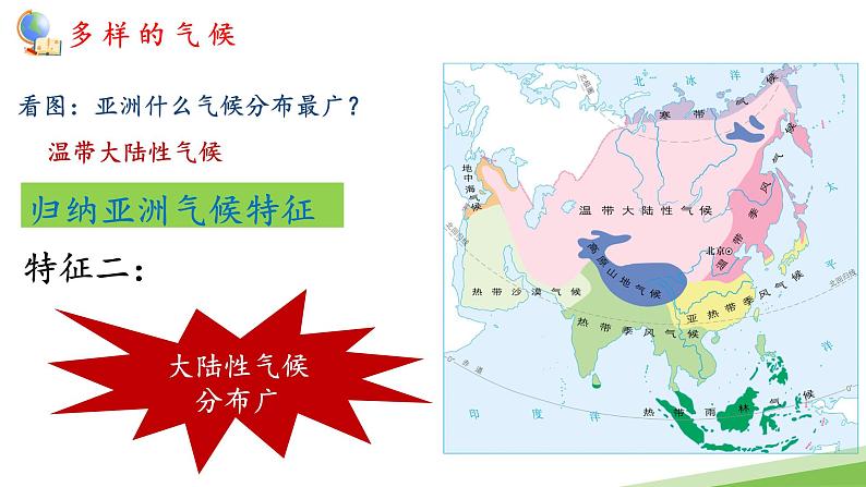 【新教材新课标】人教版地理七年级下7.1.3亚洲的自然环境  多样的气候 教学课件第7页