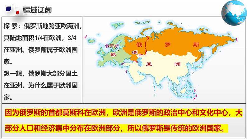 2025年春初中地理八年级下册同步课堂（中图版）7.5  俄罗斯（课件）第7页