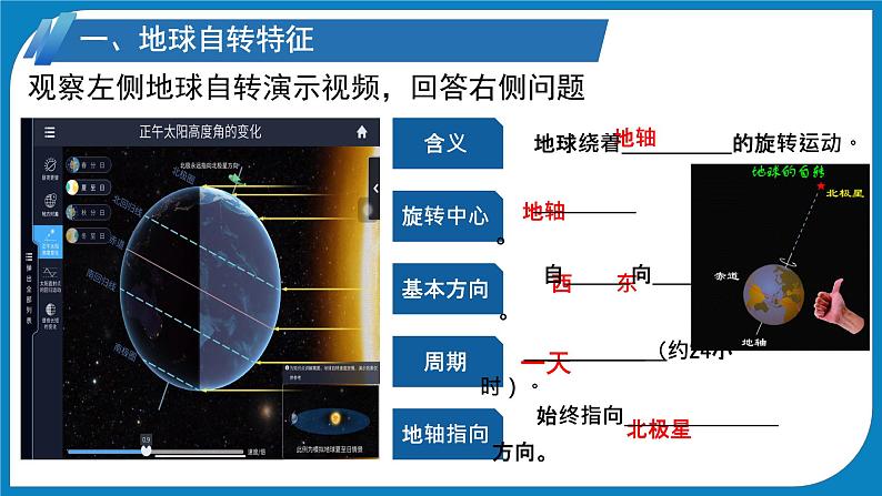 初中  地理  人教版（2024）  七年级上册(2024)第三节 地球的运动 课件第4页