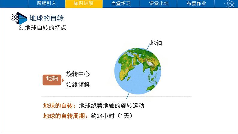 初中  地理  人教版（2024）  七年级上册(2024)第三节 地球的运动 课件第4页