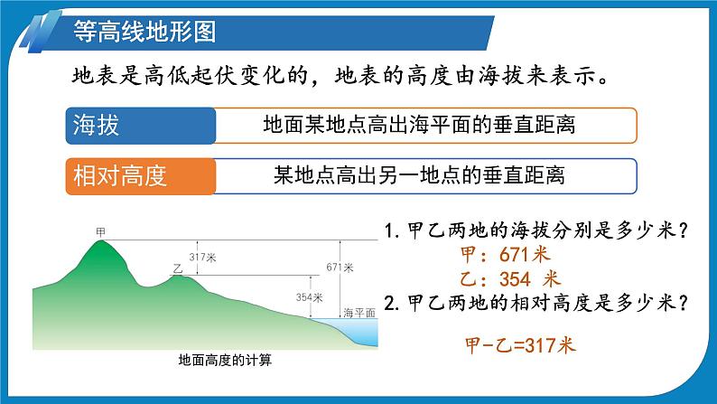 初中  地理  人教版（2024）  七年级上册(2024)  第二节 地形图的判读 课件第3页