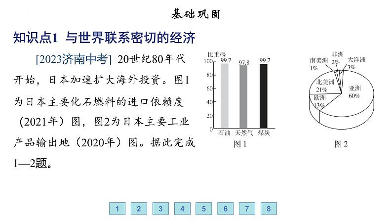 9.1 日本——日本的社会经济概况 习题课件-七年级地理下学期湘教版（2024版）第2页