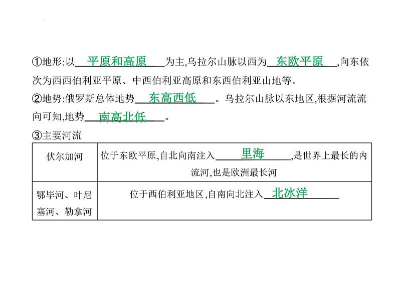 期末素养知识梳理卷 习题课件-湘教版七年级地理下册第8页