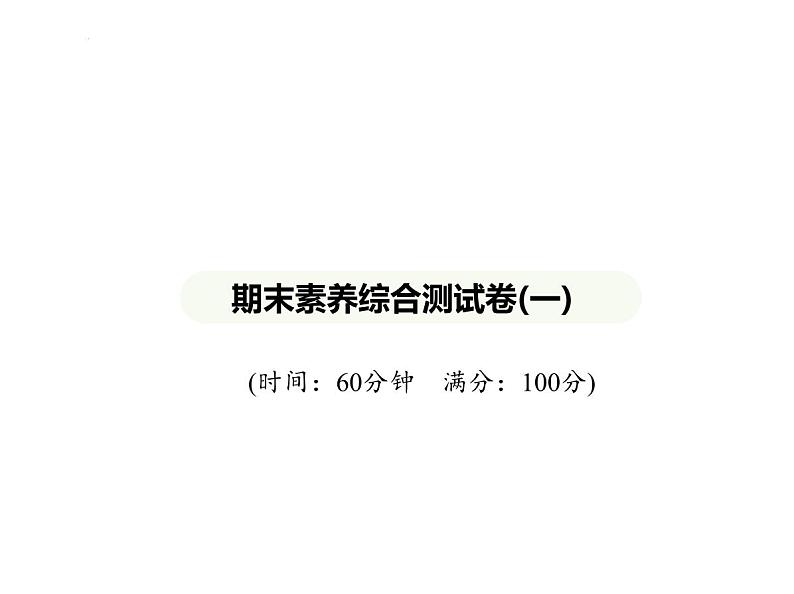 期末素养综合测试卷(一) 习题课件-湘教版七年级地理下册第1页