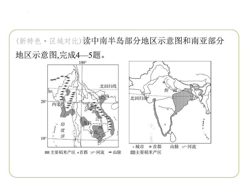 第八章　了解地区素养综合检测 习题课件-七年级地理下学期湘教版（2024版）第7页