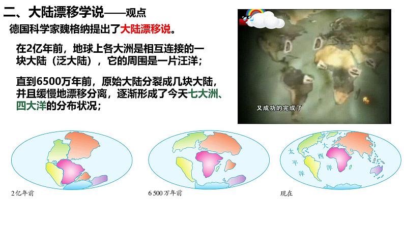 初中  地理  人教版（2024）  七年级上册(2024) 第三节 海陆的变迁 课件第3页