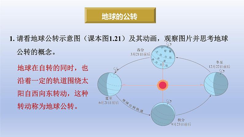 第三节  第2课时 地球的公转第6页