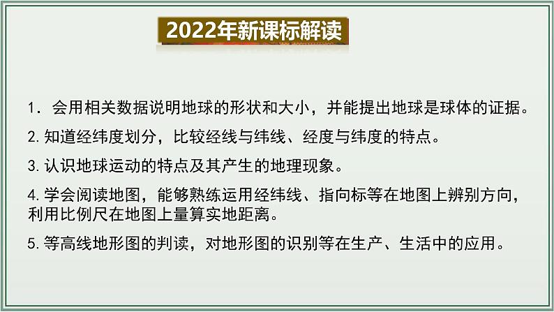 专题01  地球和地图--最新人教版中考地理一轮复习课件（全国通用）第3页