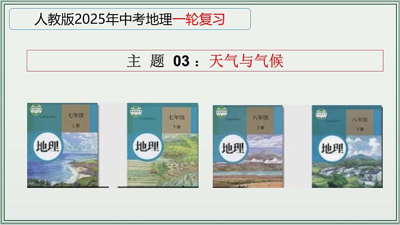 专题03  天气与气候--最新人教版中考地理一轮复习课件（全国通用）第1页