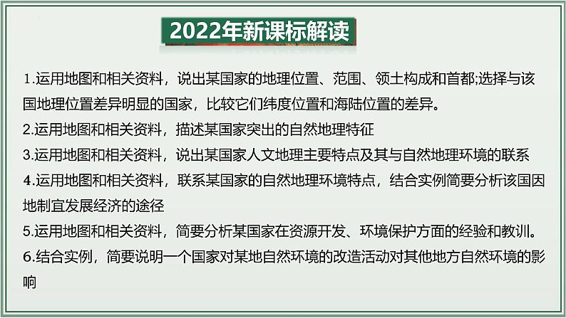 专题06  我们邻近的地区和国家--最新人教版中考地理一轮复习课件（全国通用）第3页