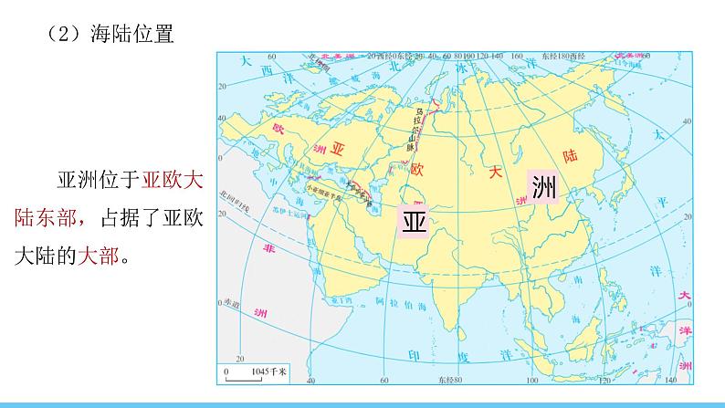 人教版（2024）七年级地理下册课件 第七章 第一节 第一课时 世界第一大洲第6页