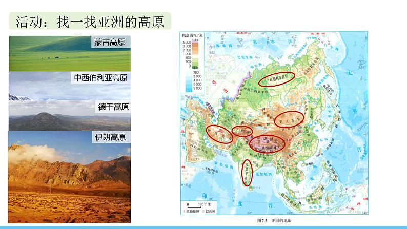 人教版（2024）七年级地理下册课件 第七章 第一节 第二课时 地势起伏大 长河众多第7页