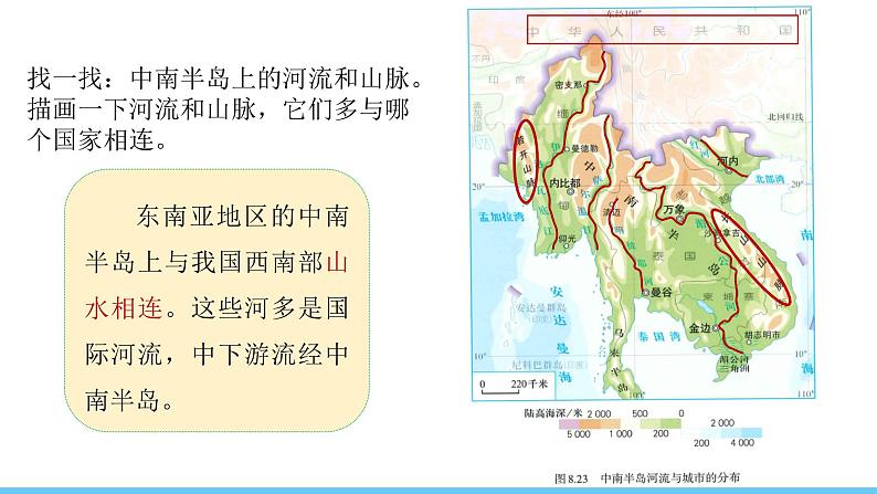 人教版（2024）七年级地理下册课件 第八章 第二节 第二课时 山河相间与城市分布第5页