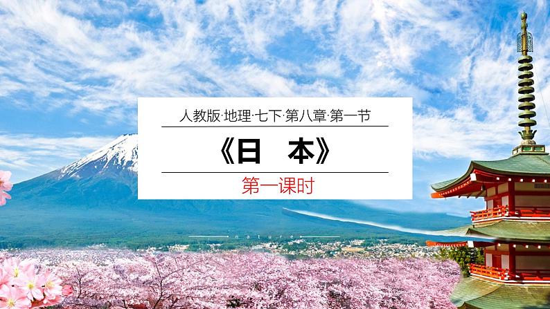 【人教版】七下地理 8.1.1 日本  课件第1页