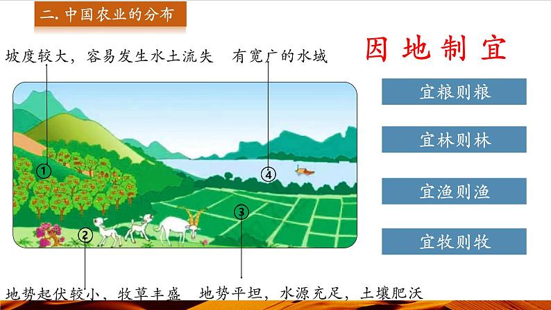 第2课时 中国农业的分布 生态环境保护  科学技术推进农业发展第6页