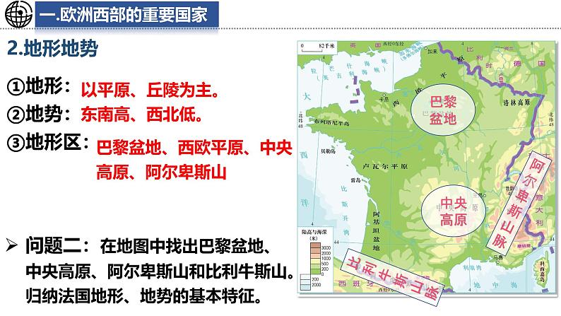 9.4 法国 课件-2024-2025学年七年级地理下学期湘教版（2024）第7页