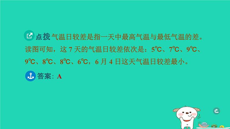 湖北省2024中考地理主题三地球的表层第5课时天气气温和降水课件第7页